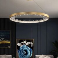 ndelabru LED 50W Frozen Minimalist Gold 400