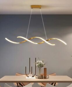 Candelabru LED 76W Twist Gold