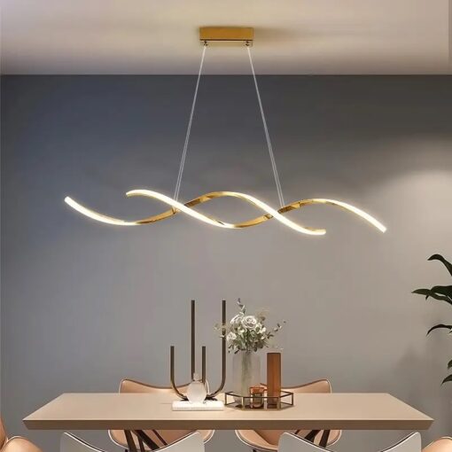 Candelabru LED 76W Twist Gold