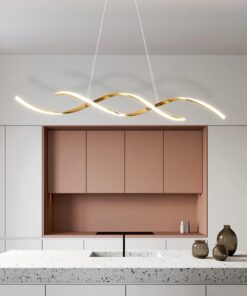 Candelabru LED 76W Twist Gold