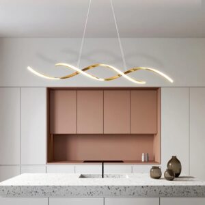 Candelabru LED 76W Twist Gold