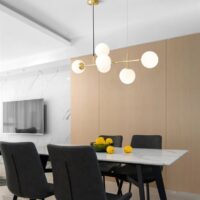 candelabru globo gold dining 6