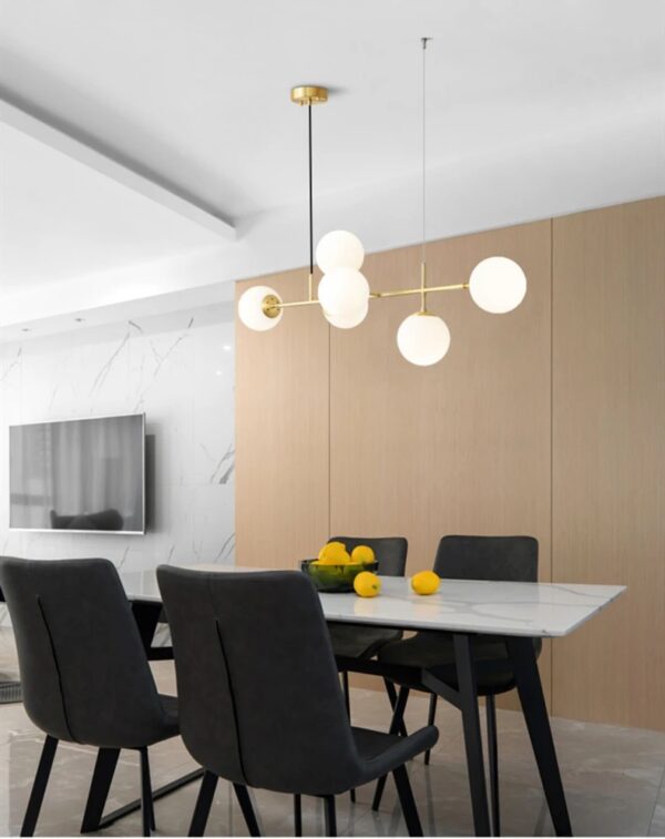 candelabru globo gold dining 6