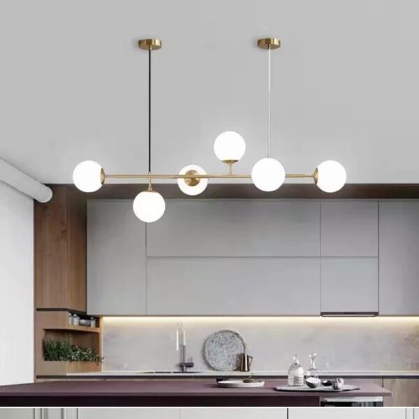 candelabru globo gold dining 6