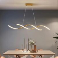Candelabru LED 76W Twist Gold