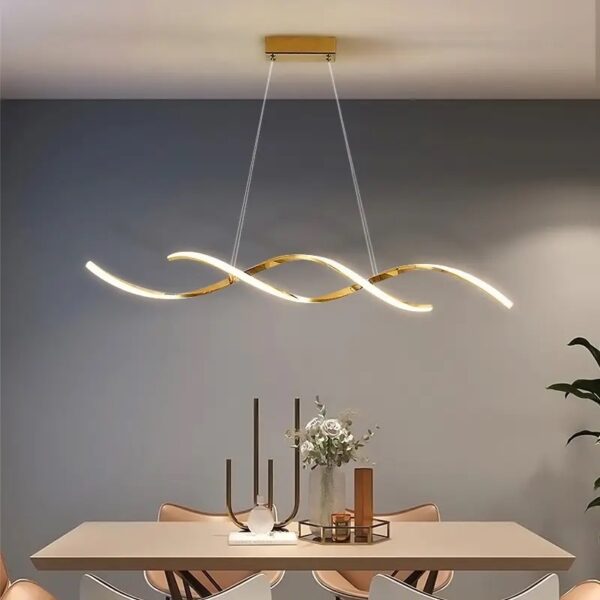Candelabru LED 76W Twist Gold