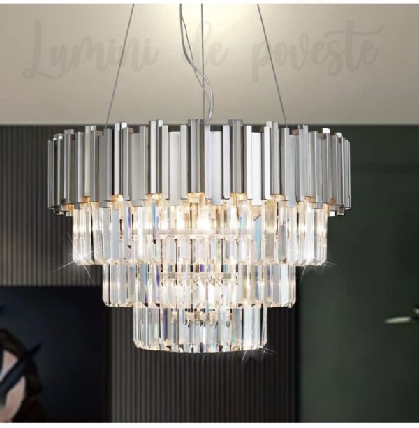 Candelabru Scaly Boheme Silver 400