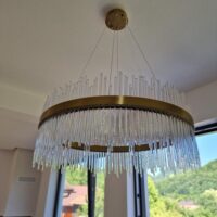 Candelabru LED 133W Cristal Harmony Gold 80 photo review