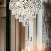 Candelabru Caroo Boheme SIlver 400