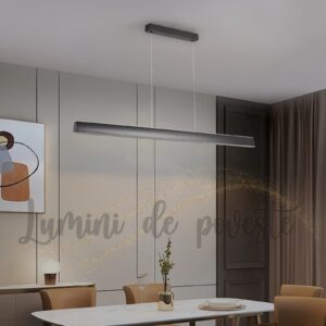 Candelabru LED 96W Minimalist Liniar Black Edge