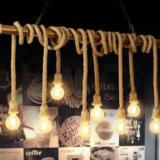 candelabru vintage sfori retro rope