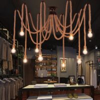 candelabru vintage sfori retro rope