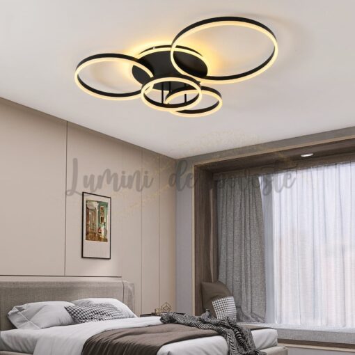 Lustra LED 234W Minimalist Mickey Black