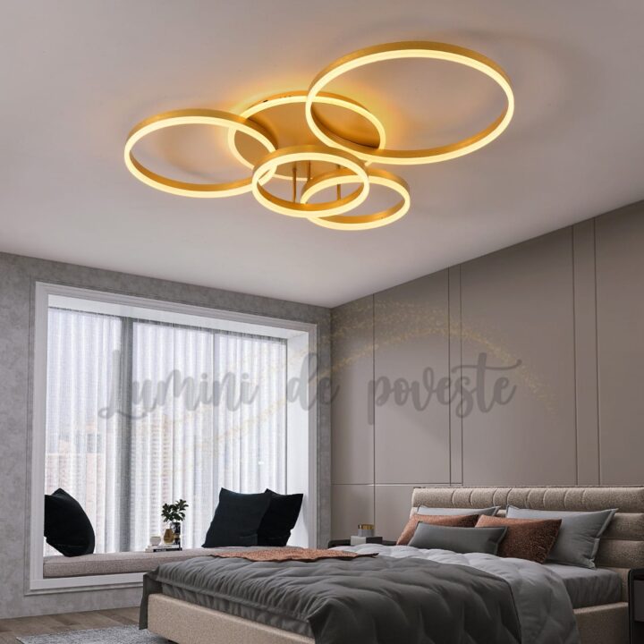 Lustra LED 234W Minimalist Mickey Gold