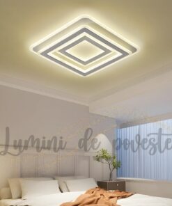 Plafoniera LED 200W Illusion Patrat