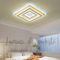 Plafoniera LED 200W Illusion Patrat