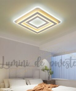 Plafoniera LED 200W Illusion Patrat