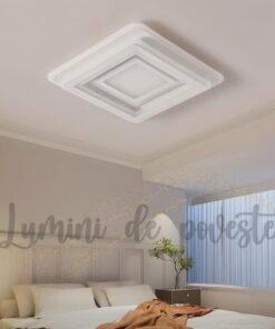 Plafoniera LED 200W Illusion Patrat