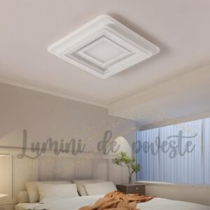 Plafoniera LED 200W Illusion Patrat