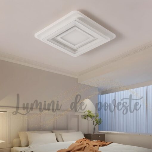 Plafoniera LED 200W Illusion Patrat