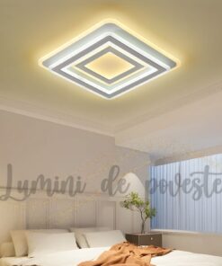 Plafoniera LED 200W Illusion Patrat