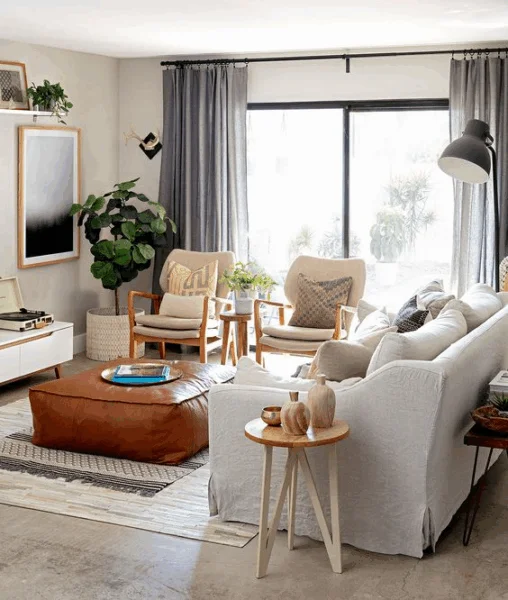 Amenajarea livingului intr-un apartament la bloc