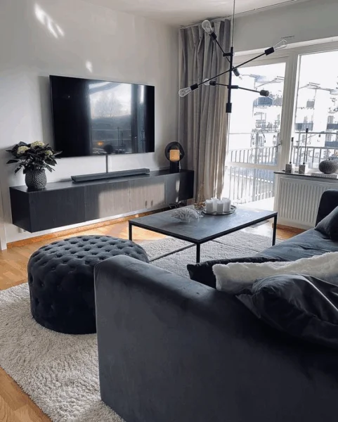 Amenajarea livingului intr-un apartament la bloc