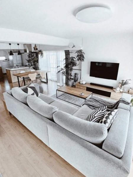 Amenajarea livingului intr-un apartament la bloc