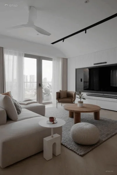 Amenajarea livingului intr-un apartament la bloc