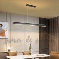 Candelabru LED 96W Minimalist Liniar Black Edge