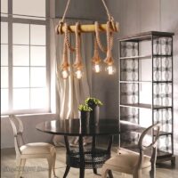 candelabru vintage sfori retro rope