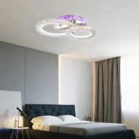 Lustra LED 60W Krystal 2 Alb RGB