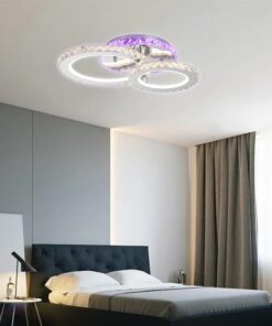 Lustra LED 60W Krystal 2 Alb RGB
