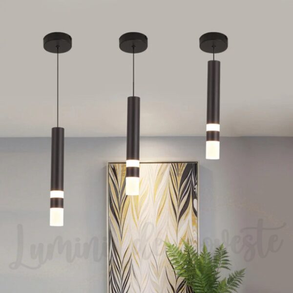 Pendul LED 7 W Glow Black