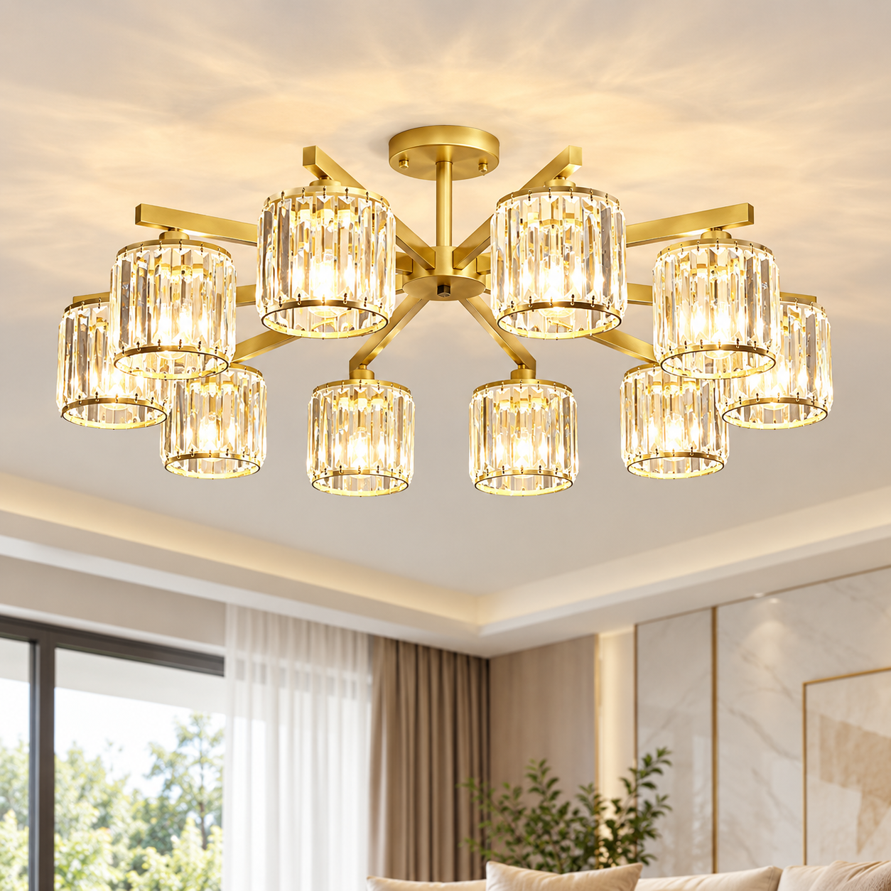 Lustra Cristal Slides Gold 10 Lustra Cristal Slides Gold 10