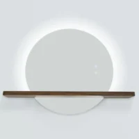 Oglinda LED 10W baie Wooden