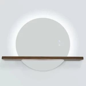 Oglinda LED 10W baie Wooden
