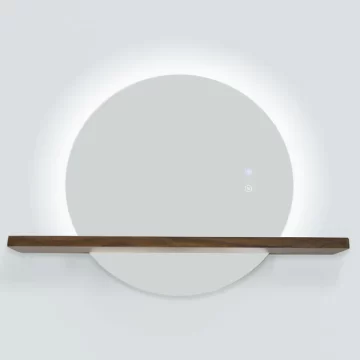 Oglinda LED 10W baie Wooden