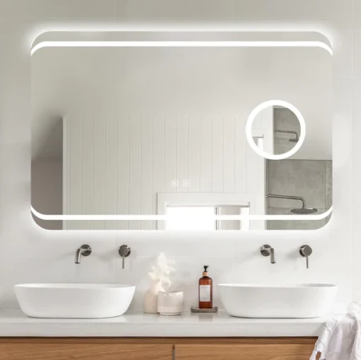 Oglinda LED 20 W de baie White Border