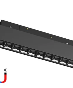 Spot LED 12W Negru Liniar pentru sina Magnetica