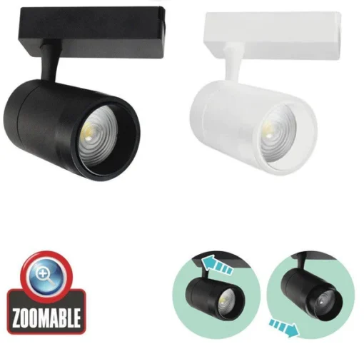 Spot LED pe sina 15W Negru