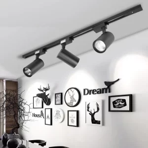 Spot LED pe sina 15W Negru