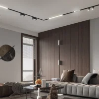 Spot LED 6W Negru Pliabil pentru sina Magnetica