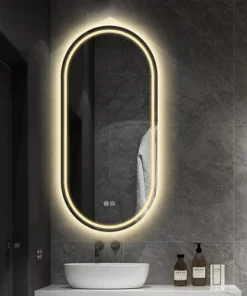 Oglinda LED 20W de baie Oval