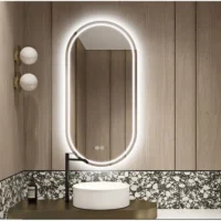 Oglinda LED 20W de baie Oval