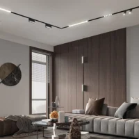 Spot LED 12W Negru Pliabil pentru sina Magnetica