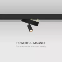 Spot LED 18W Negru Cilindru pentru sina magnetica