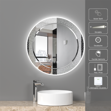 Oglinda LED 46.5W de baie Starlit