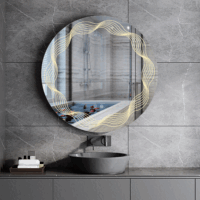 Oglinda LED 33W de baie Ripple