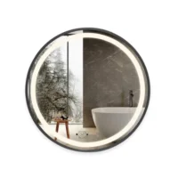 Oglinda LED 10W de baie Luxury Round Black